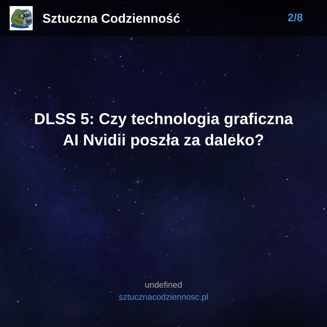 DLSS 5: Czy technologia graficzna AI Nvidii poszła za daleko?