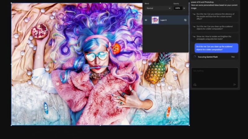 Asystent AI w Photoshopie teraz edytuje zdjęcia na Twoje polecenie