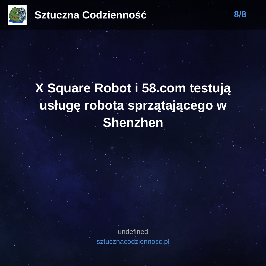 X Square Robot i 58.com testują usługę robota sprzątającego w Shenzhen